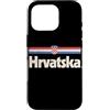 Retro Croatia Vintage Hrvatska Custodia per iPhone 16 Pro Retro Hrvatska Bandiera Croazia Croato