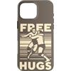 Funny Retro Wrestling Grappling Sport Fi Custodia per iPhone 16 Pro Max Citazione abbracci gratis Wrestling classico Wrestler professionista