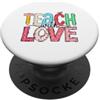 Educator Heart Designs Insegnante Insegna con Amore Scuola Classroom Design PopSockets PopGrip Adesivo