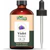 Organic Zing Olio di viola (Viola) | Pure & Natural Essential Oil per aromi, diffusori, cura dei capelli e massaggi - 118 ml/3.99fl oz