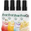 FreeCô reeCo Spray WC - Blocca Odori Pre-uso (Before You Go), Oli Essenziali Naturali | Casa-Ufficio-Ristorante-Viaggio | Confezione Mix 4x60 ml - Camomilla,Mela-Cannella,Secret, | Offerta Super Conveniente
