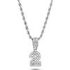 SBI Jewelry Collana con Ciondolo Numero Scintillante 10 16 17 18 21, Collana per Compleanno da Donna, CZ Trasparente, Gioielli per Compleanno della Figlia, One Size, Acciaio inossidabile, Non pietra