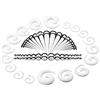 vogem 54Pcs Ear Stretching Kit 14G-00G/1.6mm-10mm Ear Gauges Expander Set Acrylic Tapers and Plugs Acrylic Spiral Tapers Body Piercing Jewelry Set for Women and Men(Multiple colors)