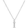 Kraven Collana girocollo in argento S925 con ciondolo a forma di iniziale, delicata e con zirconia cubica, collana delicata, gioielli regalo di compleanno per donne e ragazze, 44 cm, Zirconia cubica