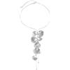 Niaspi Ginkgo Biloba Collana con nappe a goccia con foglia per donne e ragazze delicata Boho Y Lariat collana a strati Y2K fatta a mano Bar regolabile lunga collana delicata carina semplice gioielli