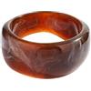 WOWORAMA Bracciale in resina acrilica per le donne largo grosso braccialetto acetato screziato braccialetti irregolare geometrico plastica braccialetto, Acrilico, Nessuna pietra preziosa