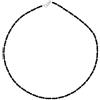 I-Be, Collana Spinello nero intenso, Ø 3 mm, 925 in argento Sterling con chiusura a moschettone, lunghezza 42 cm con custodia regalo 446603/black/si/42