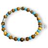 Gerba Jewels Bracciale con filo elastico pietre dure murrine e argento