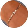 HANLI Bracciale Donna Oro Placcato 14K e Zirconi Cubici Anallergici Leggeri Trendy Gioielli di Moda per le Donne