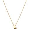 SINGULARU - Collana Hailey Letter. Acciaio con Placcatura in oro 18 kt. Gioielli da donna. Lettera L.
