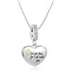 SBI Jewelry Collana con croce di Gesù, da donna, con ciondolo a forma di cuore, con scritta in lingua inglese God e God, per compleanno, famiglia, Natale, anniversario, Nessuna pietra preziosa
