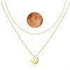 Avotto Collana in argento Sterling da donna in argento delicato a strati con iniziale A-Z, collana a doppio strato, regalo per ragazze, regalo di compleanno, Grande, Argento sterling, Nessuna pietra