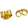 Arranview Jewellery - 1 Coppia di farfalline piccole (3 mm) fermaglio spira decorativa per orecchini, oro 9K