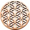 Quiges Donna Coin Moneta 33mm in Acciaio Inossidabile Oro Rosa Albero della Vita per Ciondoli e Collane a Moneta