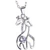 CrownOfRibbons Couronne de rubans, Collana da Donna con Giraffa, Regalo per amoureux des animaux, Gioiello