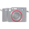 FOTGA Copertura ad anello in lega di alluminio per fotocamera Fuji X100, compatibile con X100V, X100VI, X100F, X100T, X100S, X100 (rosso)