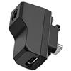 Generisch Adattatore audio professionale per microfono tipo C 3, connettore da 5 mm, adattatore di ricarica per action camera, accessori di registrazione, ricarica