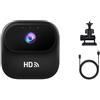 Advokingtap Action Camera HD WiFi con design compatto in ABS e streaming in tempo reale, 46 x 46 x 25 cm, per il monitoraggio degli animali domestici e il ciclismo (nero)