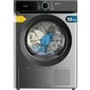Cecotec Asciugatrice a Pompa di Calore 10Kg Bolero Dresscode Dry 10180 Steel.700W, Class E(A++), 15 Programmi, 3 Livelli Asciugatura, SpaCare, Antipiega, Accessorio Scarpe, Steel, Risparmio Energetico