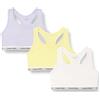 Calvin Klein Bralette da Bambina, 3 Pezzi, G80G800743, Viola (Hvnlyiris/Brightwht/Frenchvanilla), 14-16 Anni