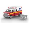 Driven by Battat - Ambulanza, 20 cm - Ambulanza giocattolo - Camion giocattolo con luci e suoni - Camion di salvataggio e giocattoli per bambini - Parti mobili - 3 anni +