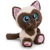 NICI Glubschis, Selma 63024 - Morbido gatto siamese di peluche, da coccolare e con cui giocare, per bambini e adulti, fantastica idea regalo, 15 cm, beige
