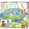 noris 606062024 Gioco di pesca, Chi ha pescato per primo tutti i pesci del suo colore, per bambini dai 3 anni in su, colorato