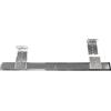 Amig - Set di 2 Guide Metalliche per Tastiera | 400 x 35 mm | Estrazione Parziale | Per Conservare Tastiere del Computer su Tavoli e Scrivanie | Con Cuscinetti a Sfera in Acciaio | Acciaio Zincato