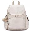 Kipling City Pack Mini, Zaino Piccolo, Metallic Glow (Argento)