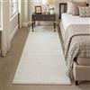 PureCozy Tappeto Corridoio 60x180cm Beige Antiscivolo Camera da Letto Tapette Pelliccia Sintetica Tappeti Salotto Cameretta Bambino Scendiletto Ufficio Sala Carpet Morbido Rug