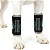 OHCOZZY Traspirante Ginocchiera per Cani 2 Pezzi con 3 Stecche Metallich，Anti-Leccamento Tutore per Zampe Anteriori del Cane che Fornisce Supporto Articolare per la Guarigione di Ferite e Distorsioni,M