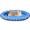 Generico Galleggiante Cane - Esperienza Sicura Divertente per Animali Tutte Le Taglie | Zattera Gonfiabile Estiva Impermeabile PVC Foro Drenaggio Rimozione Veloce Acqua | per Cuccioli Piccoli Grandi,