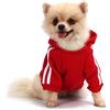QiCheng&LYS Felpa Per Cani, Maglie Cane, Maglioncino per Cani, Cappotto Caldo Dell'animale Domestico (Rosso, XS)