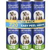 lompyeu 720 Fogli Spazzola levapelucchi,6 Rotoli Rullo Adesivo Leva Peli Animali,Spazzola Adesiva Levapelucchi Extra Appiccicosa,Remover Gatto per Letto, Moquette, Peli di Animali Gatti/Cani