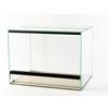 GECKOX Terrario in vetro, 40 x 30 x 30 cm, con finestrini scorrevoli