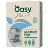 Generico OASY Lettiera Pure Multicat Plus Agglomerante per Gatti - Ideale per Case con Più Gatti, a Base di Bentonite Arricchito con Carbone Attivo, 1 Confezione da 6 Litri