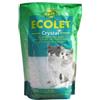 Pet's Planet ECOLET Crystal Lettiera Ecologica. Neutralizza Gli odori, Non Polverosa e Contribuisce a Ridurre Le Allergie - 5 lt