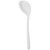 GRADENEVE Mestolo Forato in Silicone Bianco 1 Pezzo, Resistente al Calore | Scolapasta per Cucina, Cucchiaio da Cucina Versatile, Sicuro per Superfici Antiaderenti, per Cucinare