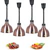 S-pomy Lampada di Calore Alimentare a Scomparsa, Lampada per Scaldavivande, Lampada Riscaldante del Cibo per Pizza Bistecca, Buffet Ristoranti Cucina Forniture, Ideale per Mantenere Caldo Il Cibo, 250mm