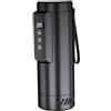 Striegro Raffreddatore per insulina 1PC, refrigeratore per farmaci portatile da 0-18 ℃ da viaggio Alimentato tramite USB Tazza con display della temperatura per 1-5 penne, nero.