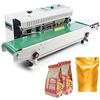 Esyogen Sigillatore automatico da 500 W, orizzontale, continuo, in plastica, 0-12 m/min, con pannello di controllo di velocità e temperatura