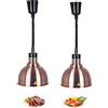 S-pomy Lampada di Calore Alimentare a Scomparsa, Lampada per Scaldavivande, Lampada Riscaldante Del Cibo per Pizza Bistecca, Buffet Ristoranti Cucina Forniture, Ideale per Mantenere Caldo il Cibo, 250mm