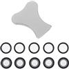 CENPEK 10 PZ Dischi Trasduttore per Dimplex Elettrico Fire Wall Elettrico Fire Dimplex Optimyst Trasduttore con Strumento di Sostituzione