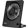 EasyAcc Ventilatore da tavolo Batteria portatile 3350 Batteria Ventole a velocità continua USB Silenzioso Mini ricaricabile 17 ore Base rotante Ventola per casa Ufficio Biblioteca Campeggio