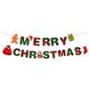 DVOFU Merry Christmas Bunting Banner Gingerbread Man Red Sock Gift Box Decorazione per la casa Lettera da appendere Buon Natale Banner Outdoor Indoor Party Decorazione per bambini
