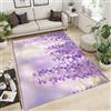 GDJSMIN Tappeti Morbidi E Soffici, Tappeti Antiscivolo Shaggy Sospesi Con Fiori Di Glicine, Tappeto A Pelo Spesso Per Soggiorno, Camera Da Letto, Tappeto Per Cameretta Dei Bambini 90 X 150 Cm