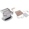 Imperia IPASTA Gourmet. Macchina per pasta ruvida 100%. Made in Italy. Macchina pasta fresca manuale acciaio inox. Sfogliatrice crea una sfoglia ruvida per Sfoglia, Lasagne e Fettuccine. (Cromato)
