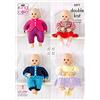 King Cole 5571 - Cartamodello per bambole in Dollymix DK