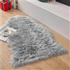 SXYHKJ Tappeto in Finta Pelliccia/Faux Pelle di Pecora ImitazioneMoquette/Fluffy Soft Breve Hair Decorativo Cuscino da Sedia Divano stuoia (60 x 90 cm, Grigio)