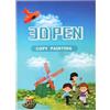 EILYGK 20 pagine 40 modelli 3D Pen Drawing Book Templates, con una tavola da disegno riutilizzabile in PVC trasparente, accessori per penne 3D per bambini e adulti, per penna di stampa 3D